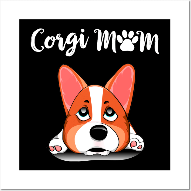 Corgi Mom (266) Wall Art by Drakes